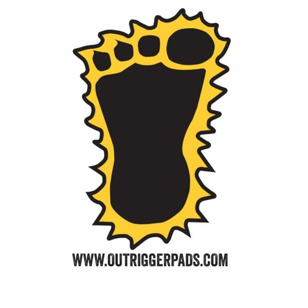 Bigfoot Outriffer Pads logo sticker. 2" x 3"