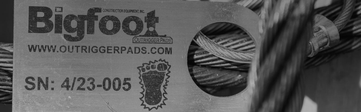 Wire Rope / Steel Chokers - Bigfoot Outrigger Pads