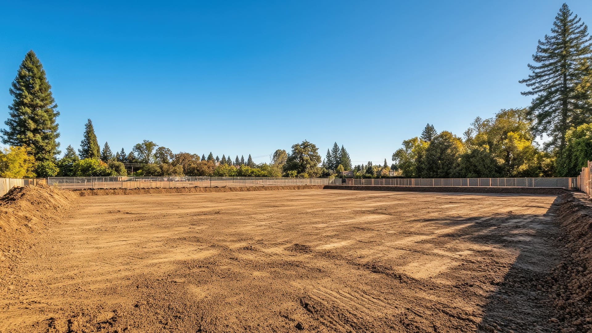 leveled dirt