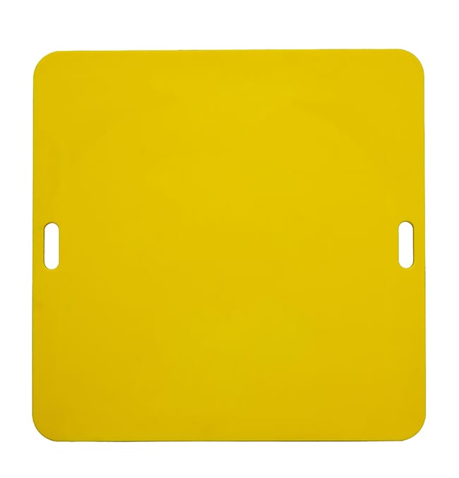 Bigfoot Outrigger Manhole Cover yellow.