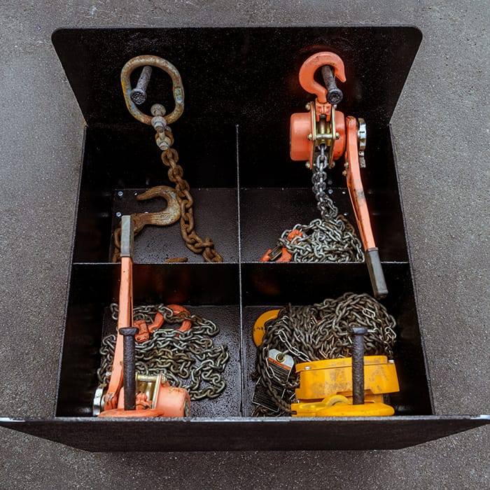 Bigfoot Steel Chain Large Caddy for organization top view