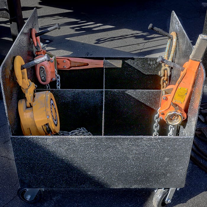 Bigfoot Steel Chain Large Caddy for organization side view