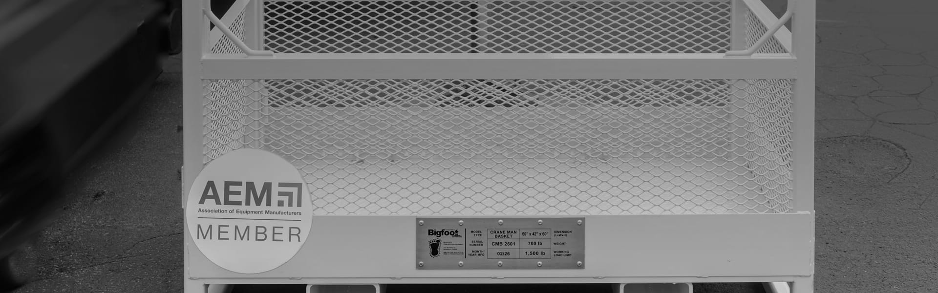 Man cover from Bigfoot Outrigger Pads in grayscale